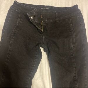 dark black bootcut jeans